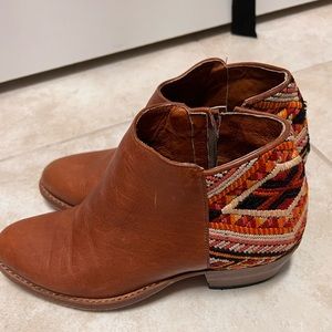 Leather booties